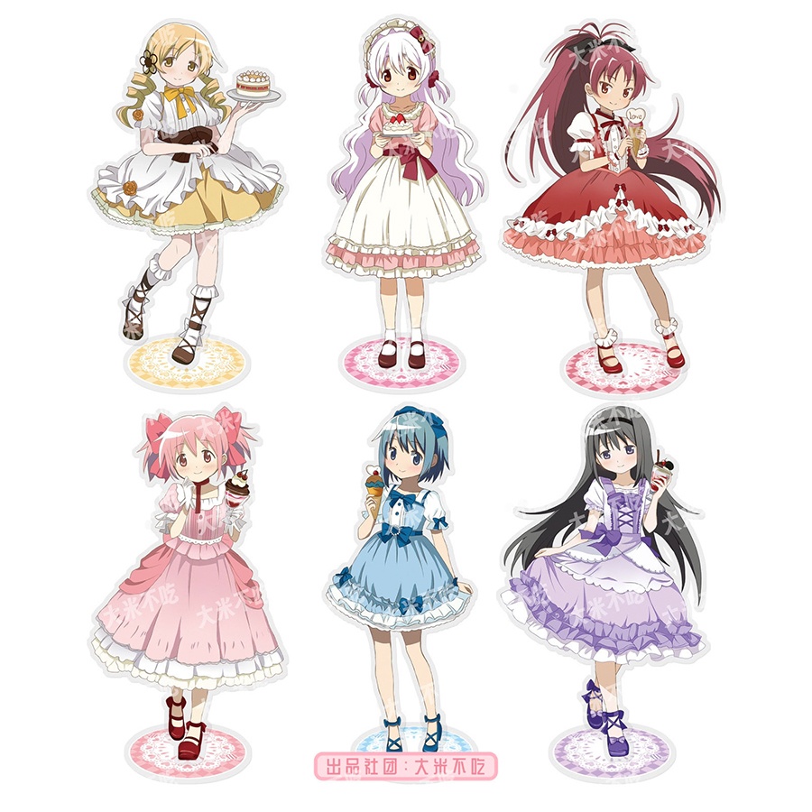 魔法少女まどか☆マギカ 佐倉杏子 鹿目まどか 美樹さやか 巴マミ 暁美ほむら 百江なぎさ アクリルスタンド アクリルキーホルダー 缶バッジ