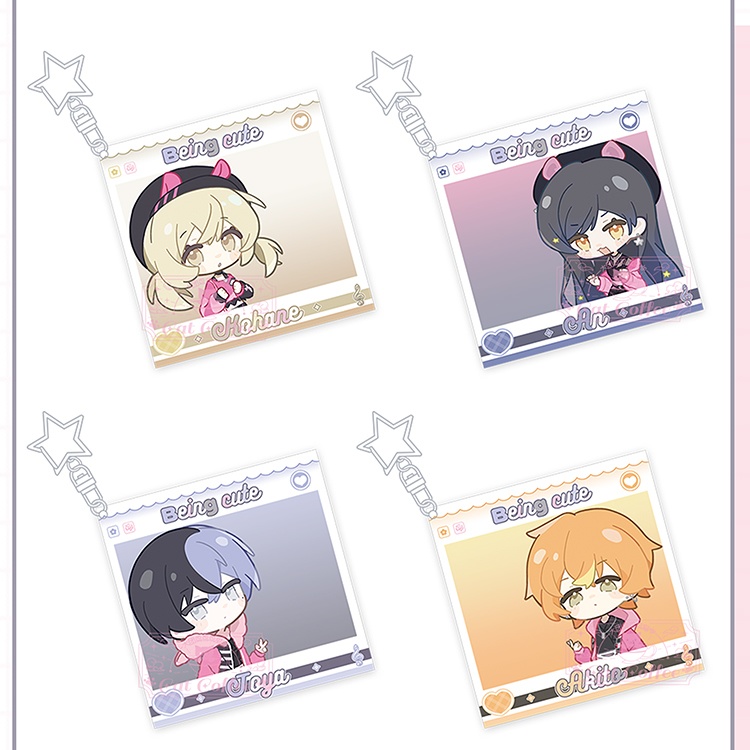 プロジェクトセカイ プロセカ 青柳冬弥 東雲彰人 小豆沢こはね 白石杏 アクリルスタンド アクリルキーホルダー 缶バッジ