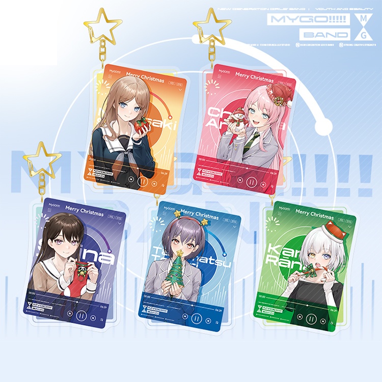バンドリ! MyGO!!!!! BanG Dream! 千早愛音 高松燈 椎名立希 長崎そよ 要楽奈 アクリルキーホルダー