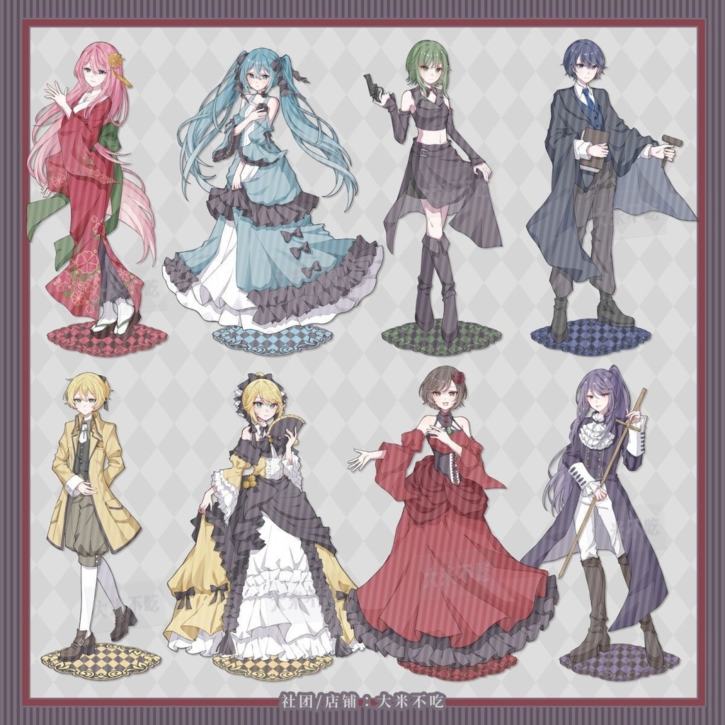 プロジェクトセカイ プロセカ VOCALOID ボーカロイド kaito カイト meiko メイコ miku 初音ミク luka 巡音ルカ rin 鏡音リン len 鏡音レン gumi グミ gakupo がくぽ 缶バッジ アクリルキーホルダー アクリルスタンド