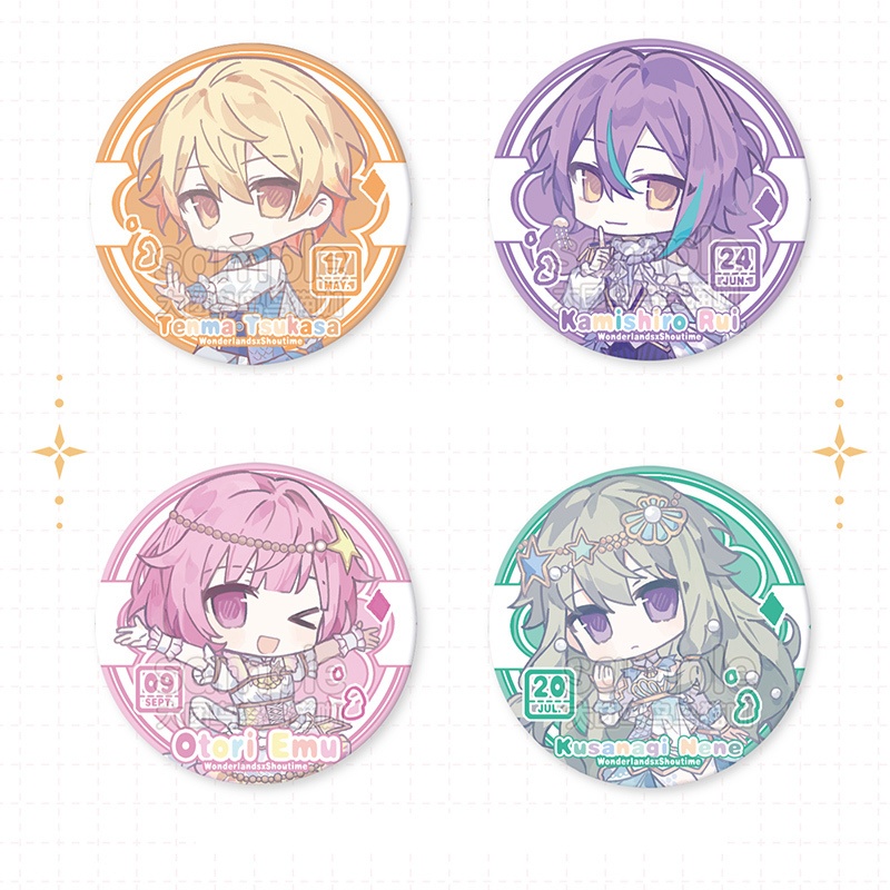 プロジェクトセカイ プロセカ 神代類 鳳えむ 天馬司 草薙寧々 アクリルキーホルダー アクリルスタンド 缶バッジ