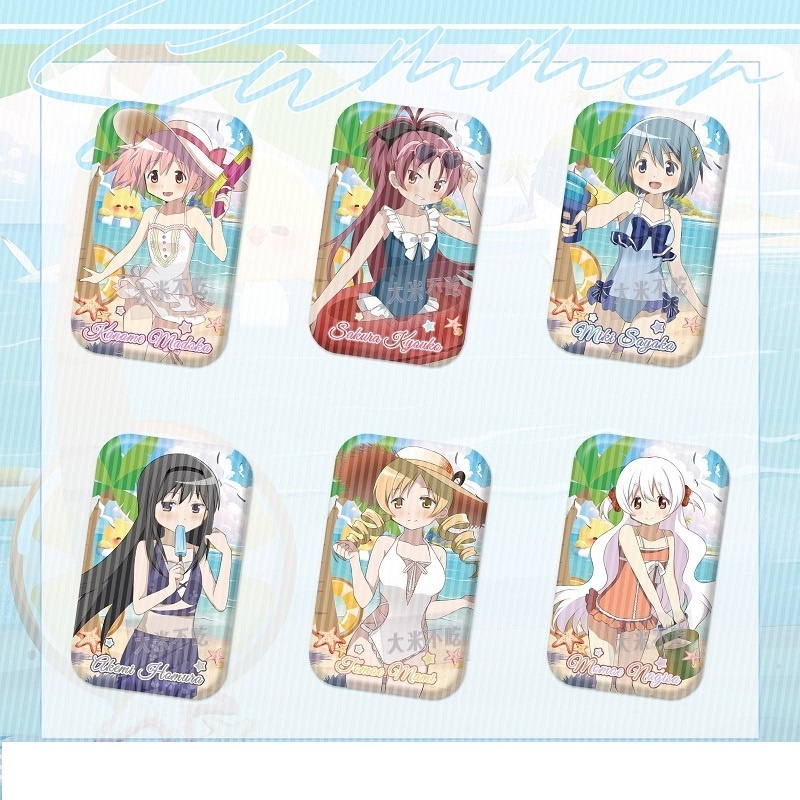 魔法少女まどか☆マギカ 佐倉杏子 鹿目まどか 美樹さやか 巴マミ 暁美ほむら 百江なぎさ アクリルスタンド アクリルキーホルダー 缶バッジ