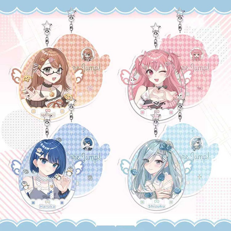 プロジェクトセカイ プロセカ 日野森雫 桃井愛莉 桐谷遥 花里みのり アクリルキーホルダー アクリルスタンド 缶バッジ