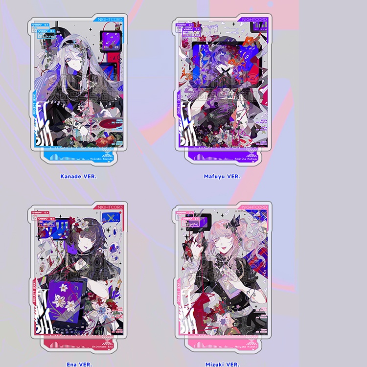 プロジェクトセカイ プロセカ 暁山瑞希 朝比奈まふゆ 東雲絵名 宵崎奏 アクリルスタンド アクリルキーホルダー 缶バッジ