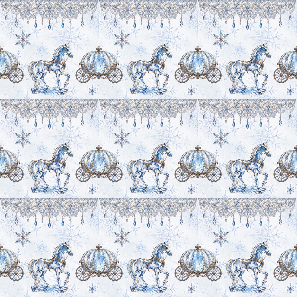 Crystal Winter Fantasy Digital Paper 10 Sheets|クリスタル・ガラス・冬のデジタルペーパー