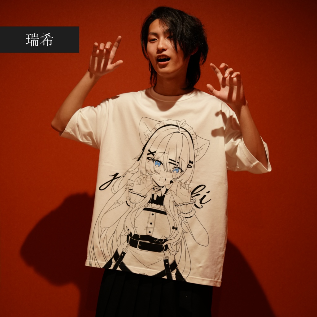 Ink Vision [Boxy fit shirt] 1（しなの, エク, 瑞希） - VRC Avatar Collection - BOOTH