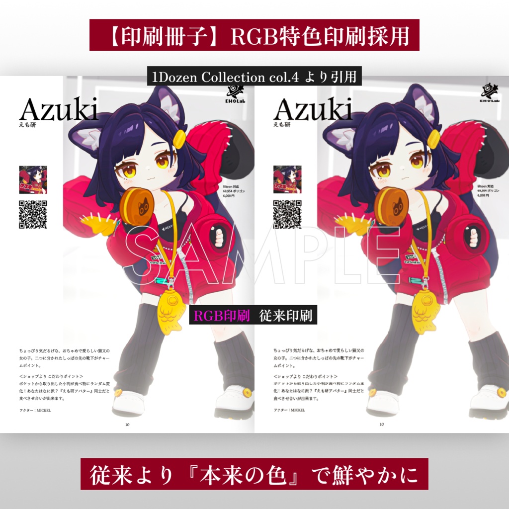 【VRChatアバターコレクション雑誌】1Dozen Collection col.7 (特集 えも研)