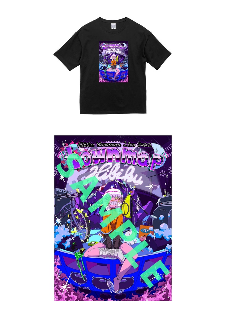 山村 響 LIVE 2022 “ town map ” ライブTシャツ