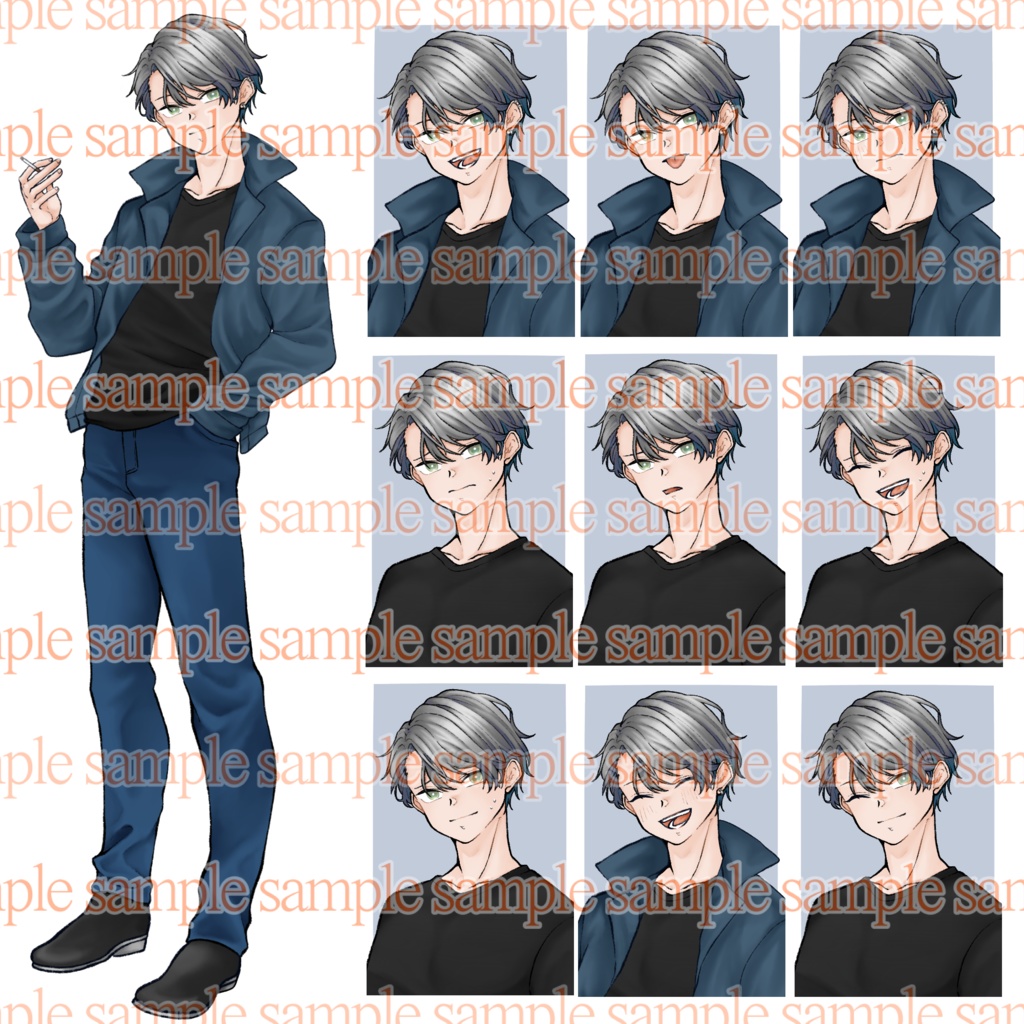 立ち絵素材_甘辛系男子