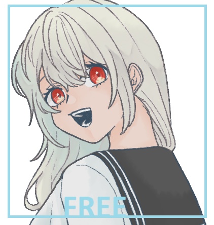 【無配00】アルビノ少女【立ち絵】