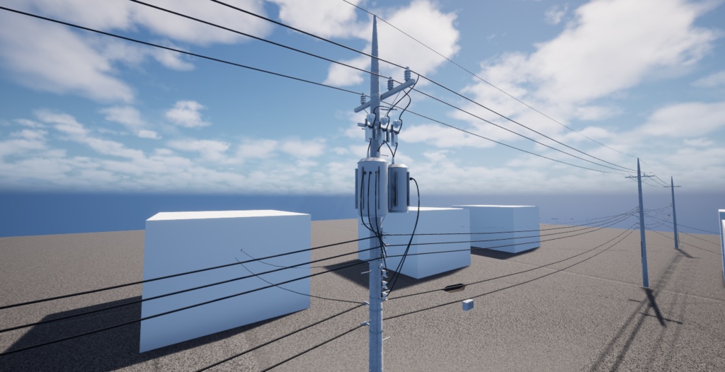 電柱ジェネレータ(UE5.8用プラグイン)