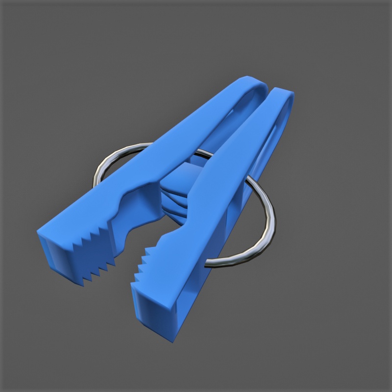 洗濯バサミ3Dモデル