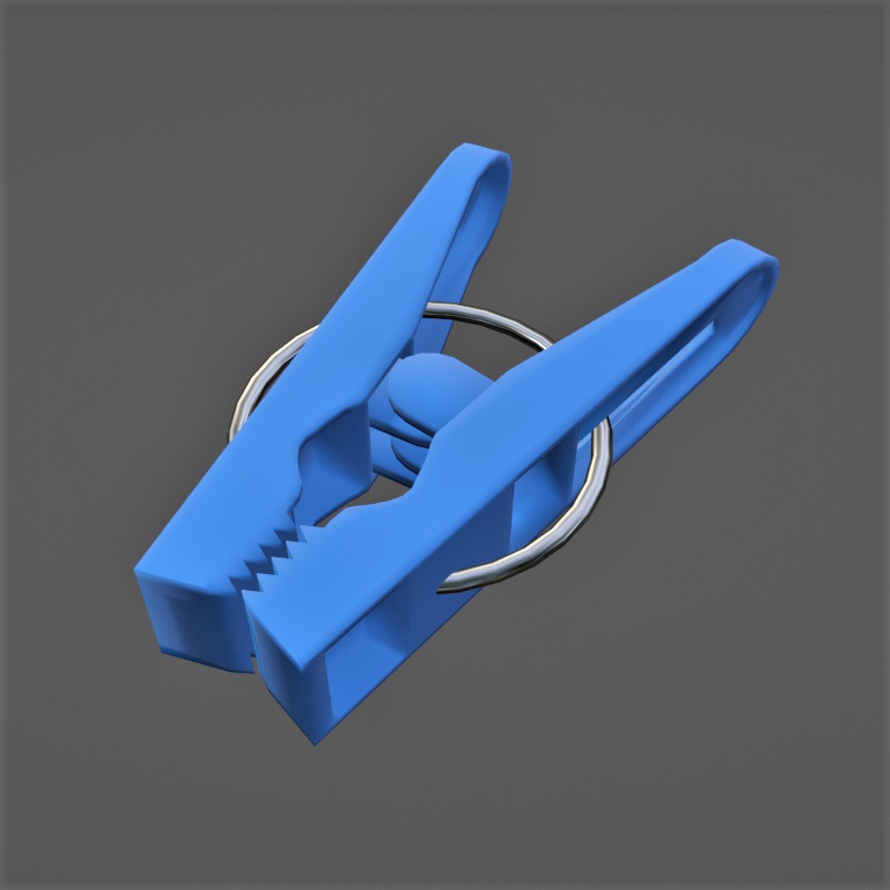 洗濯バサミ3Dモデル