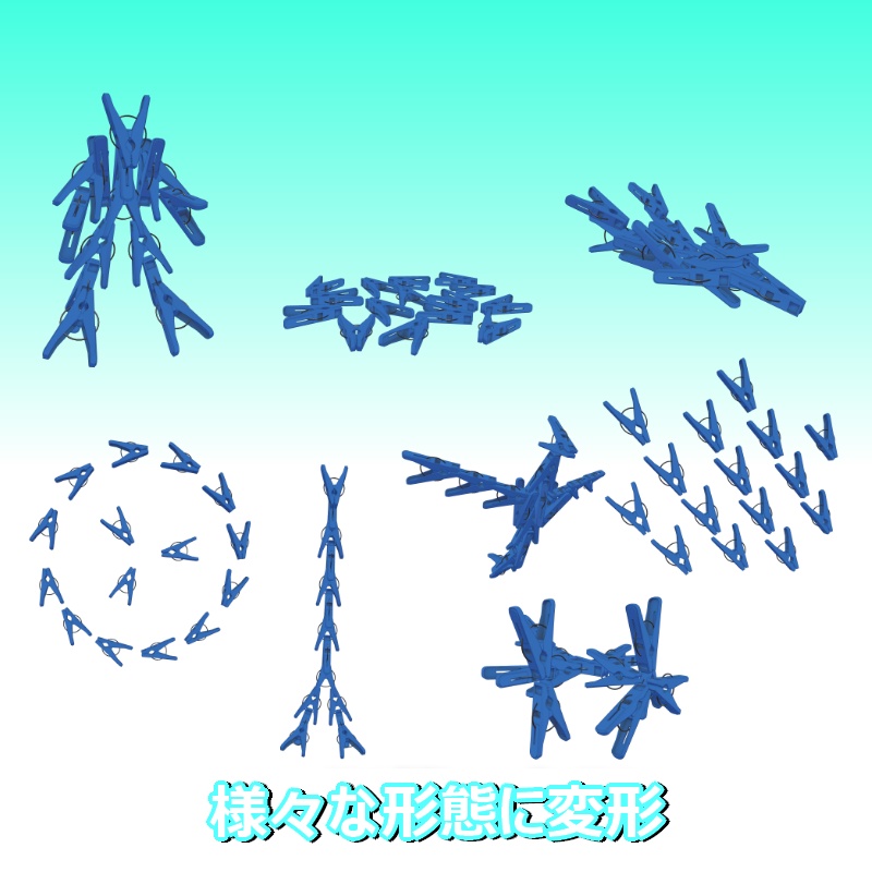 オリジナル3Dモデル「洗濯バサミロボ ZettaⅡ(ゼッタツー)」