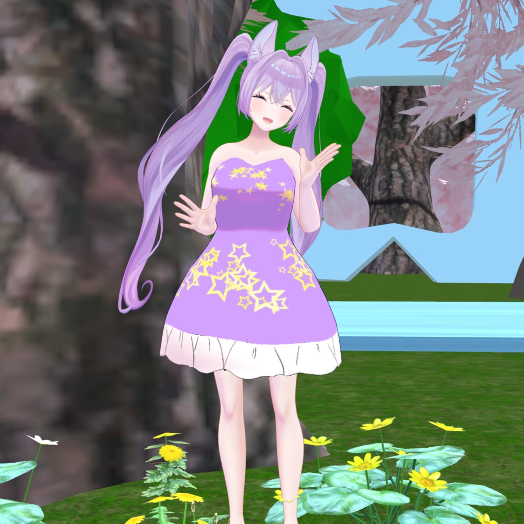 【メルクル対応】パープルワンピース