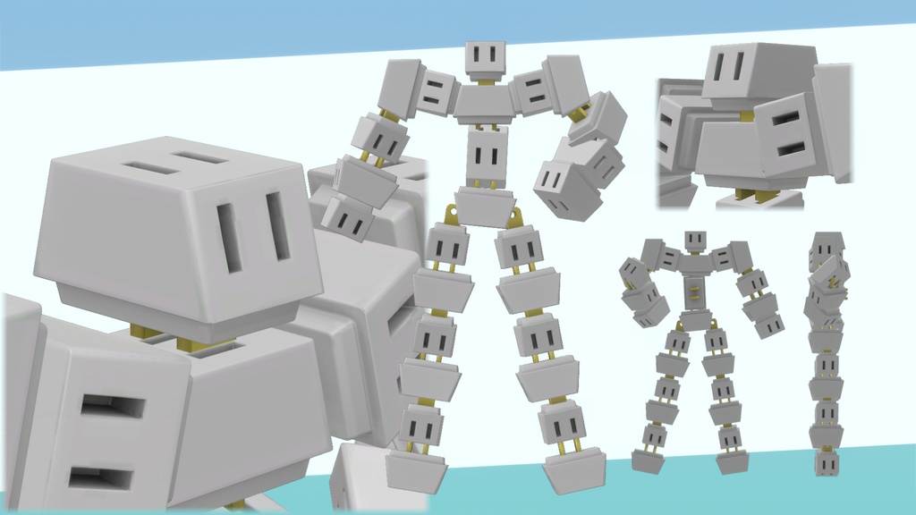 オリジナル3Dモデル「トリプルタップロボ2」