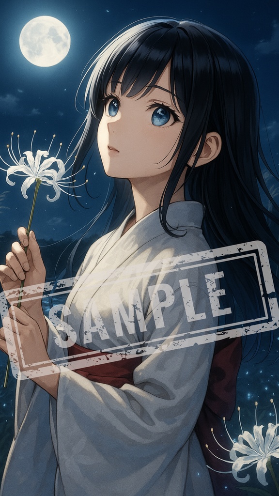 ⬜️　彼岸花と私（白）　⬜️