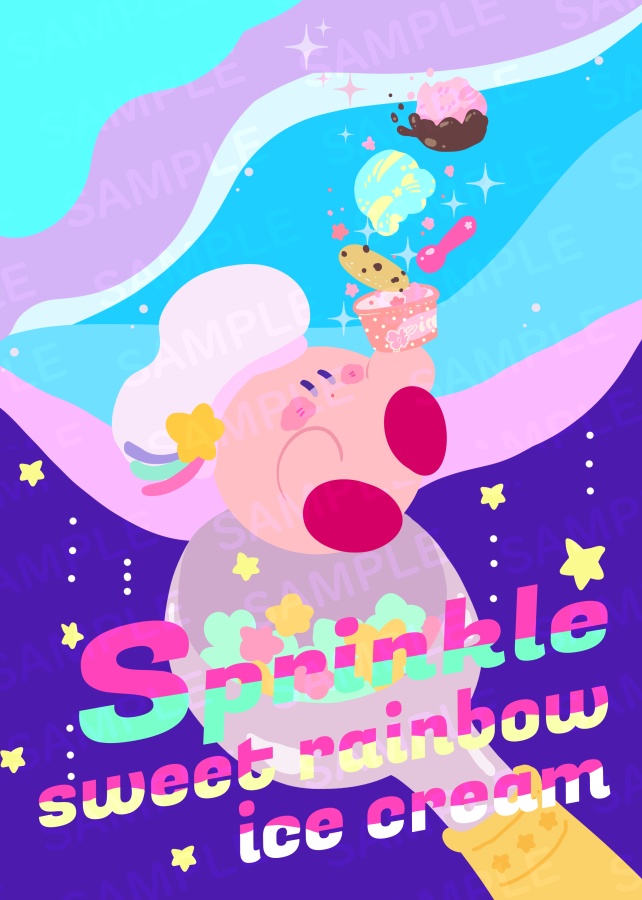 イラスト集「 Sprinkle sweet rainbow ice cream」