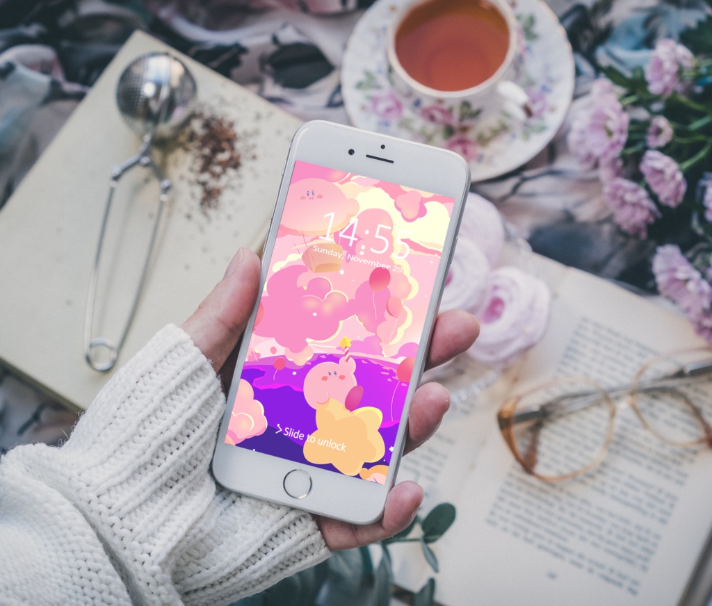 カービィさん01【PC iPad等 デジタル壁紙】