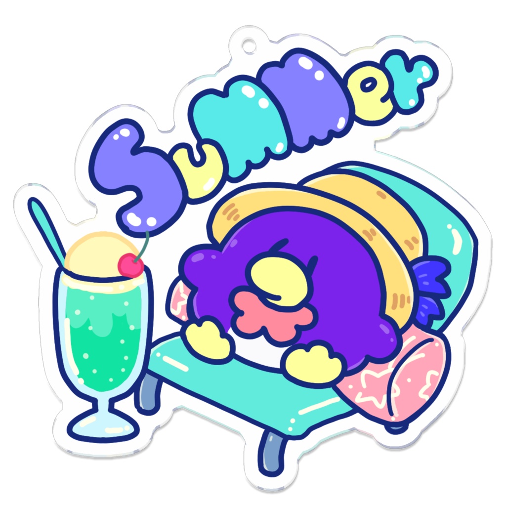 夏を楽しむやまださんアクキー