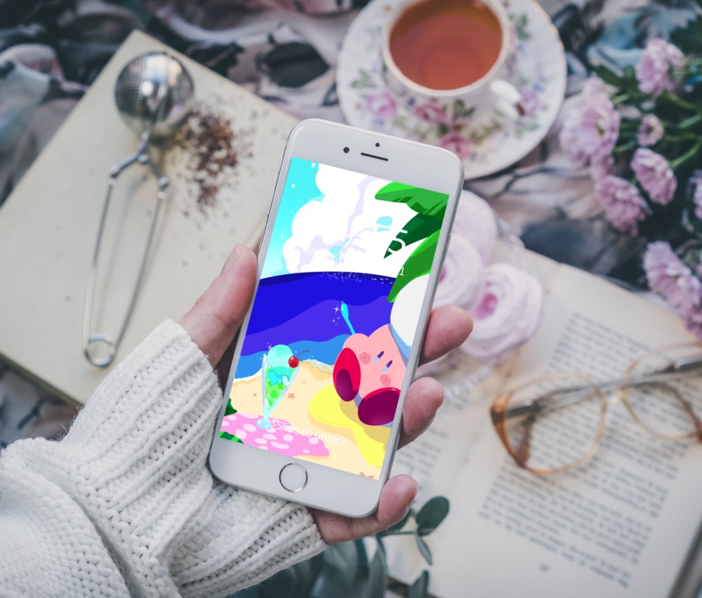 カービィさん04【PC iPad等 デジタル壁紙】