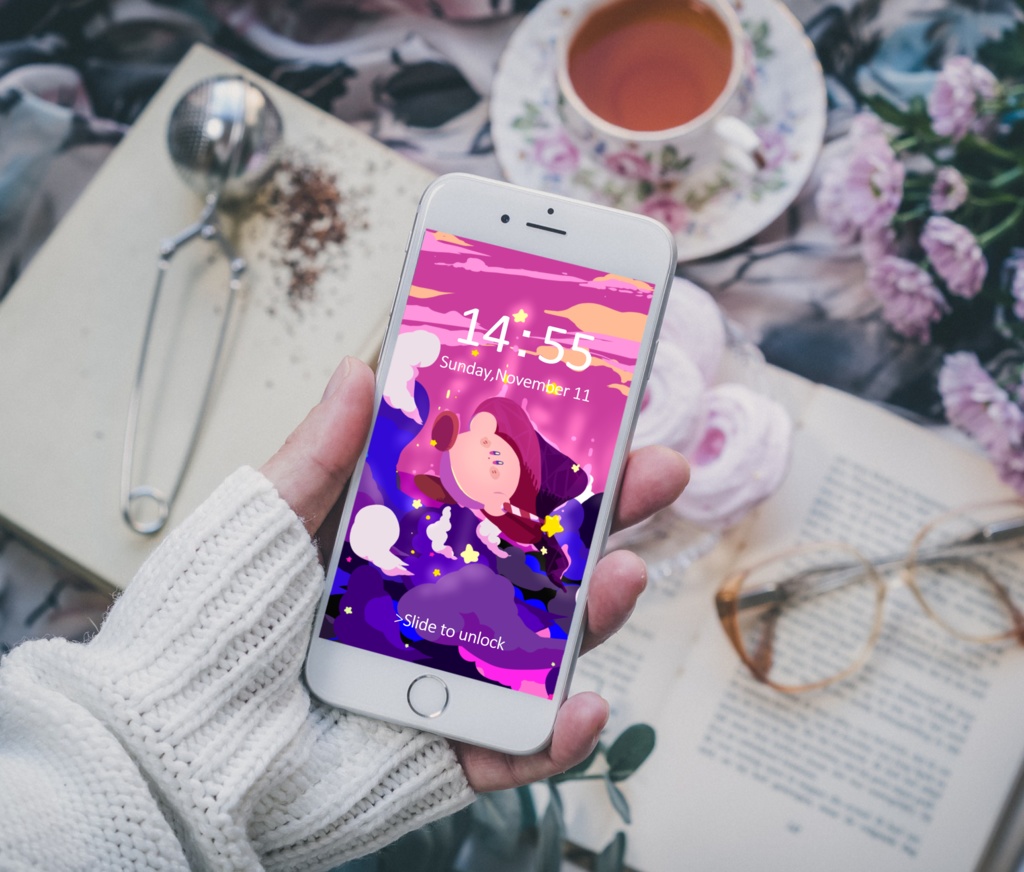 カービィさん05【PC iPad等 デジタル壁紙】