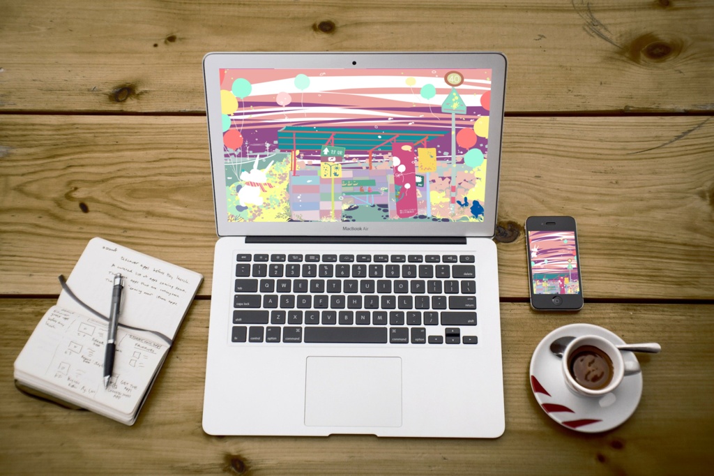 ほんわかポップアート011【PC iPad等 デジタル壁紙、配信用】