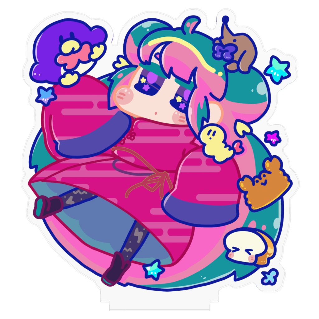 ねとちゃんと仲間たちアクリルフィギュア