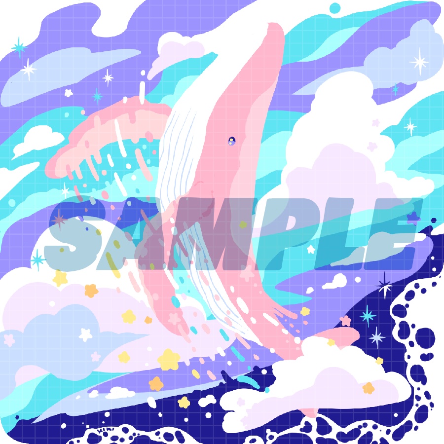 ★【再販】ほんわかポップなクジラ缶🌠(缶のみ)