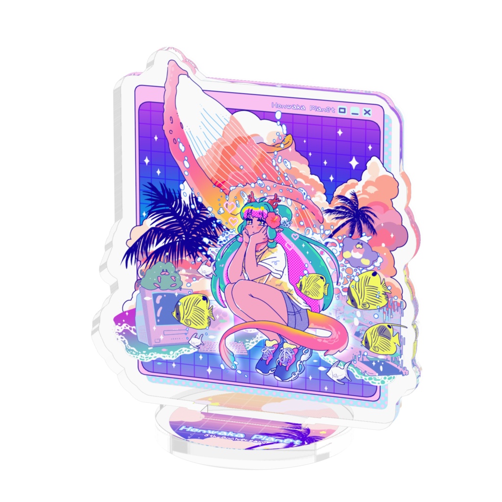 配信5周年記念🌺新ねとちゃんシーサイドアクリルフィギュア🍎【2025】