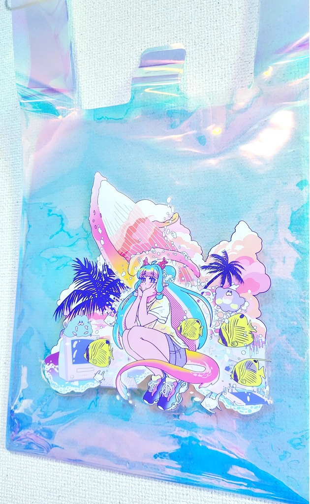 配信5周年記念🌺新ねとちゃんシーサイドPVC オーロラ コンビニエンスバッグ【2025】