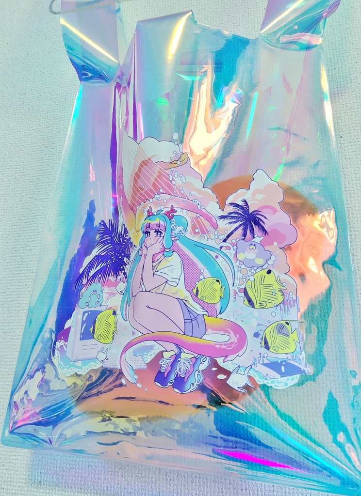 ★配信5周年記念🌺新ねとちゃんシーサイドPVC オーロラ コンビニエンスバッグ【2025】