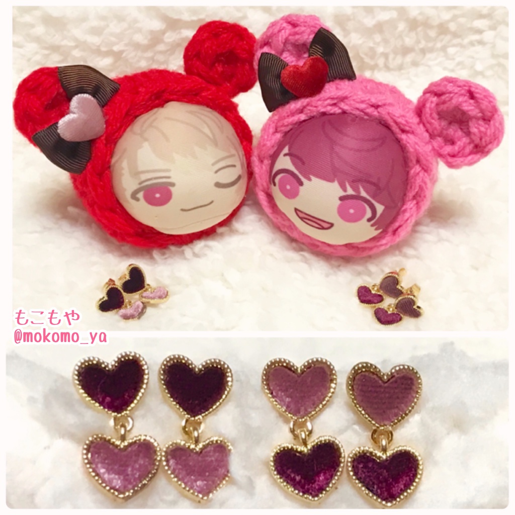 コーデュロイハート着ぐるみ+おそろいアクセサリー