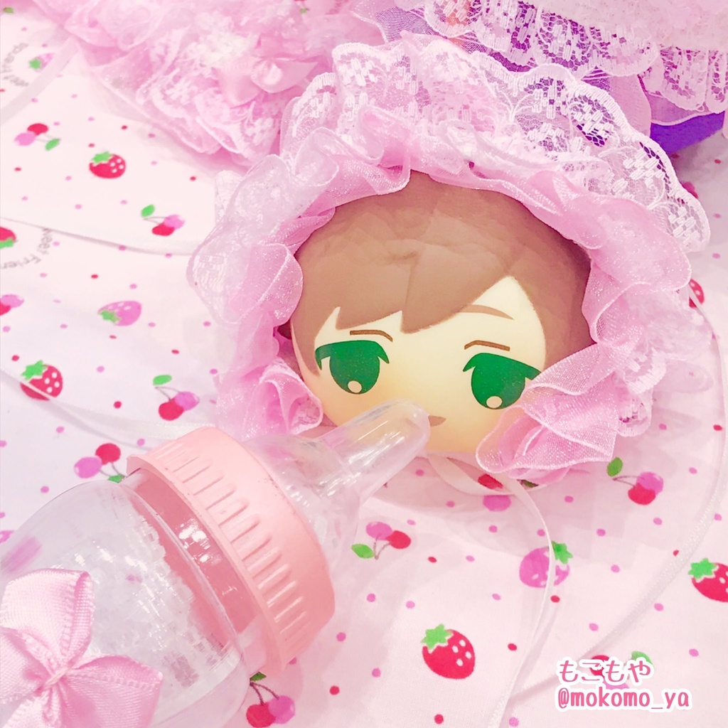 哺乳瓶ケース入りヘッドドレス/もこもやあかちゃんグッズセット/ヘッドドレス(8/15新デザイン追加!)