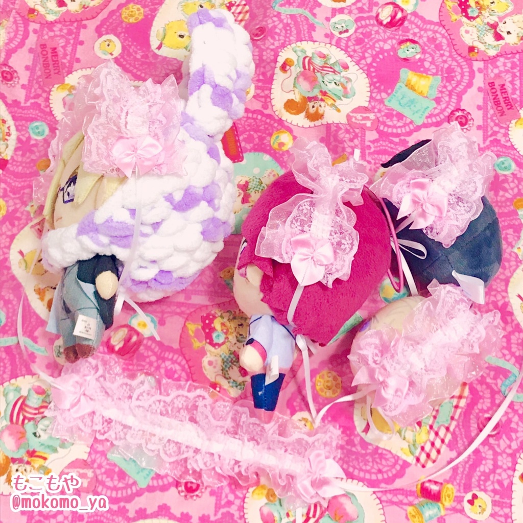 哺乳瓶ケース入りヘッドドレス/もこもやあかちゃんグッズセット/ヘッドドレス(8/15新デザイン追加!)