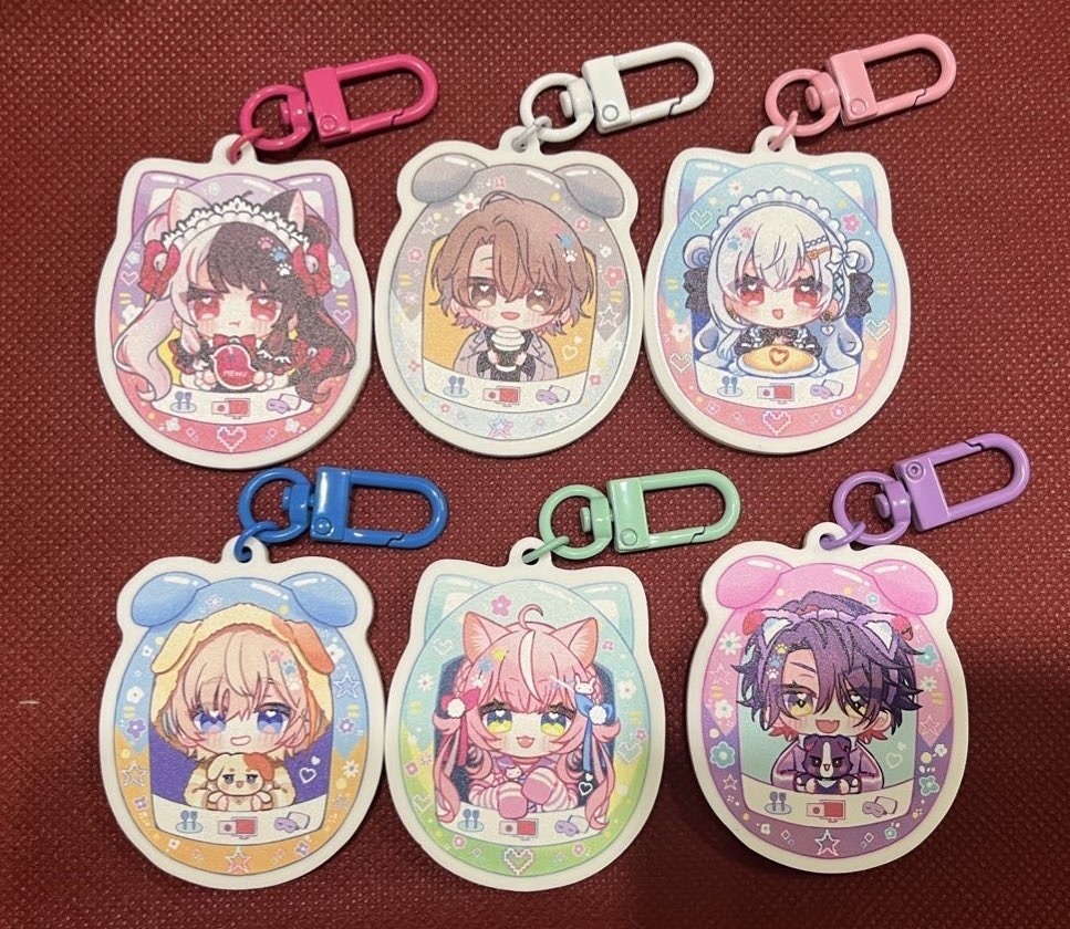 たまご型アクキー