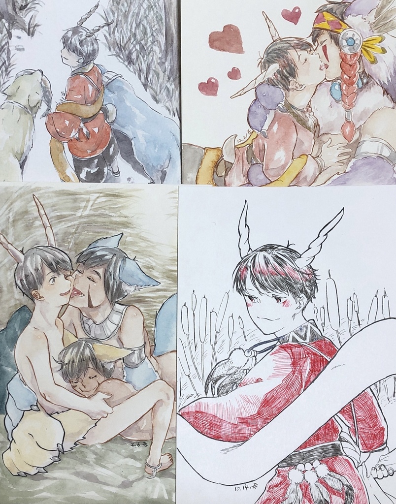 人狼×角民族 おそ受けセット