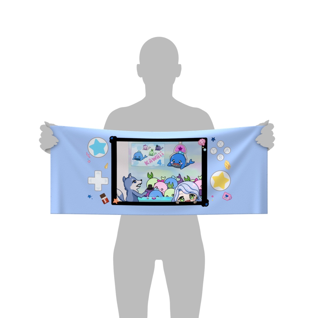 フェイスタオル★ブルー