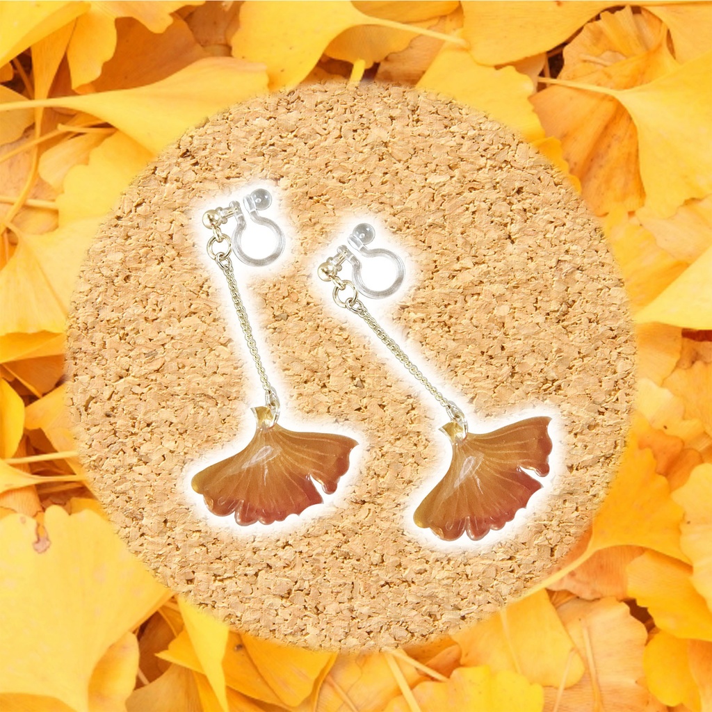 イチョウピアス＆イヤリング