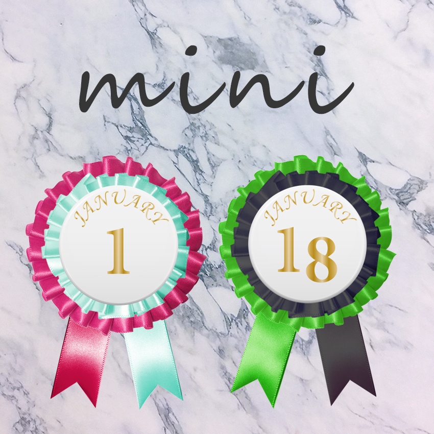【おめかしバースデーmini】バースデーロゼット1月