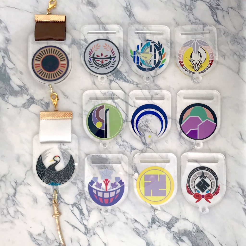 刀剣乱舞 カラー紋 アクリルキーホルダー