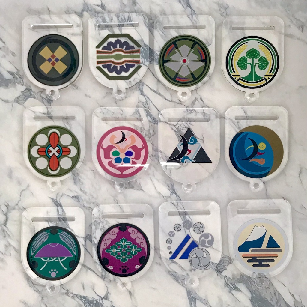 刀剣乱舞 カラー紋 アクリルキーホルダー