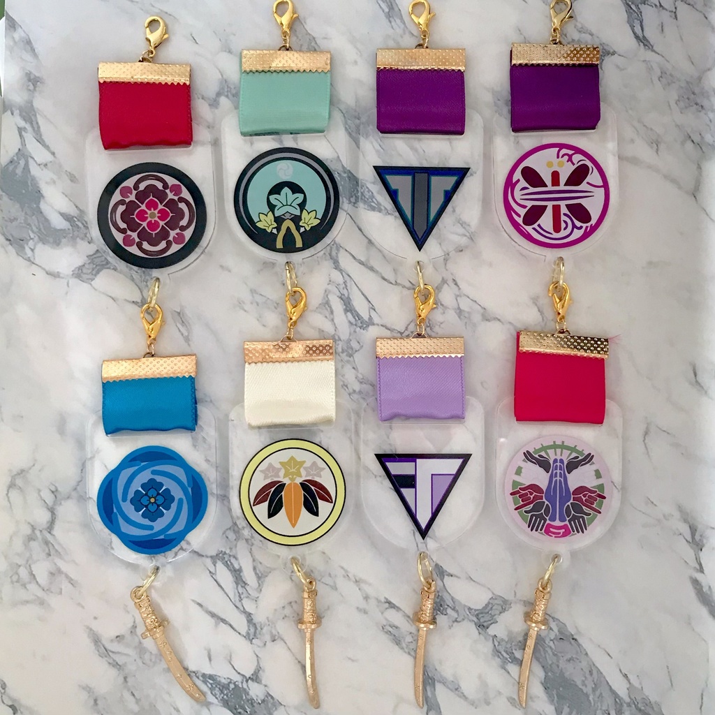 刀剣乱舞 カラー紋 アクリルキーホルダー