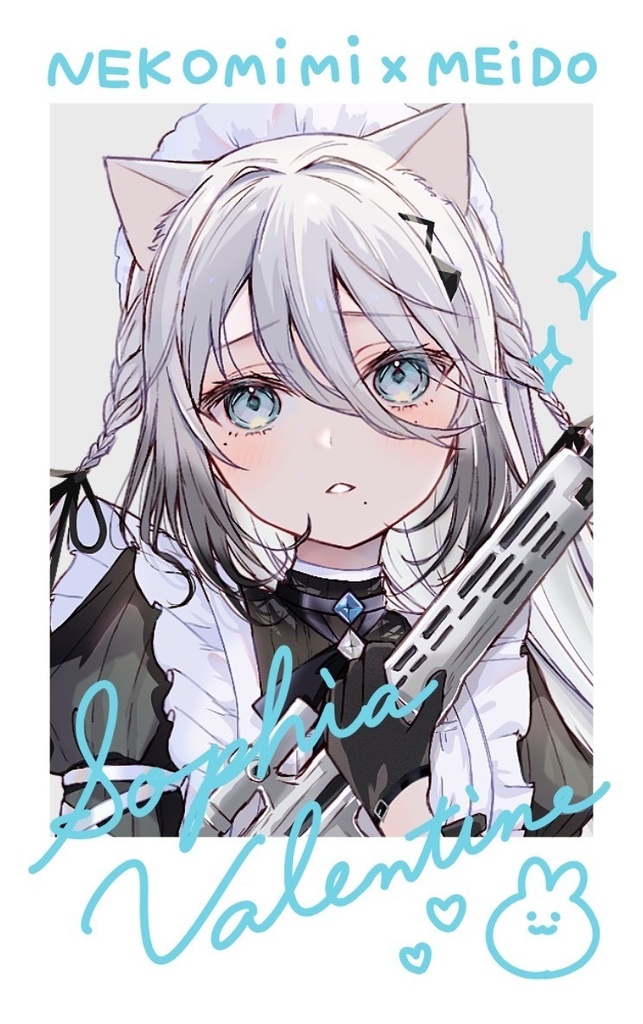 【非公式】箔押しチェキ風カード（ソフィア・ヴァレンタインさん）