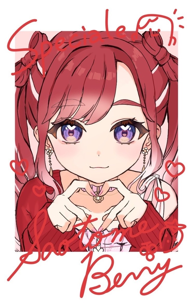 【非公式】箔押しチェキ風カード（早乙女ベリーさん）