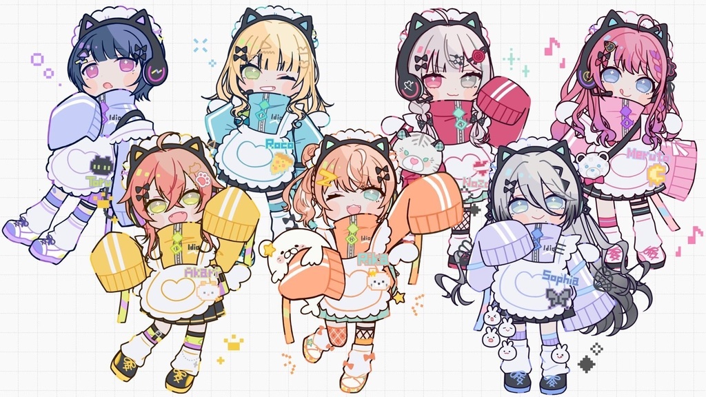 【非公式】オーロラアクリルスタンド （ldiosセット）