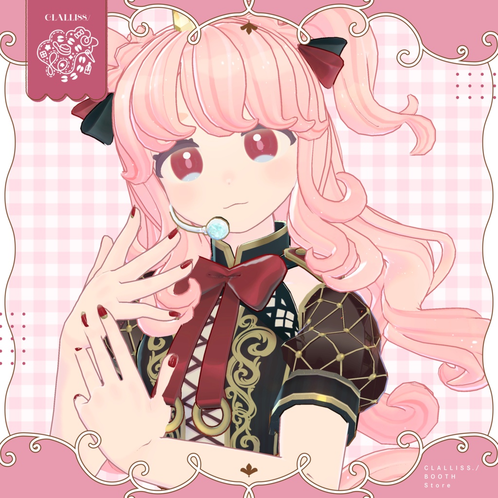 【MDollNail対応】Deep Color Glitter Nail【複数アバター対応】