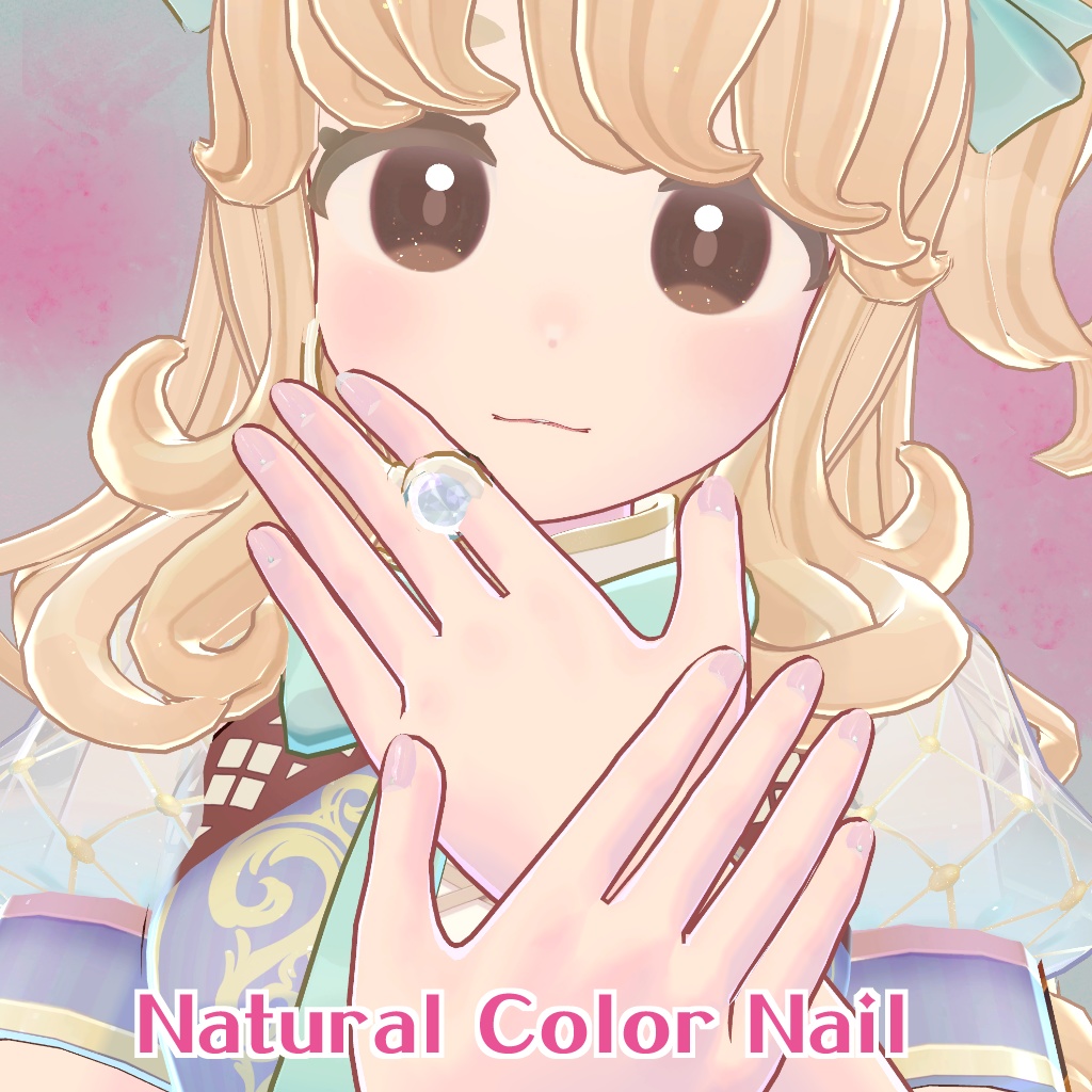 【MDollNail対応】Natural Color Nail【複数アバター対応】