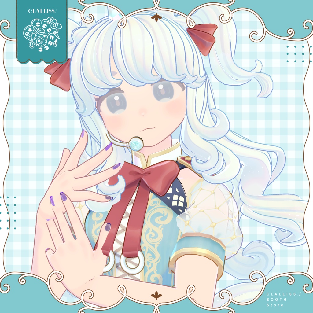 【MDollNail対応】Simple Color Nail【複数アバター対応】