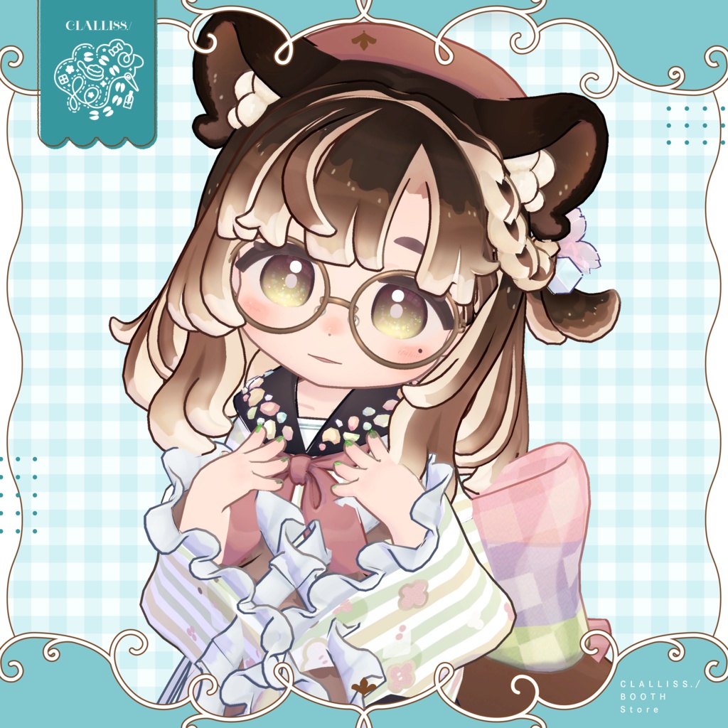 【MDollNail対応】Simple Color Nail【複数アバター対応】